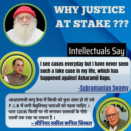 Stand With Truth
Asharamji Bapu Case
#ExpertsOpinion
Innocent Sant Shri Asharamji Bapu is in jail for last 11yrs. All the evidences are in favour of him but why judiciary is ignoring it.