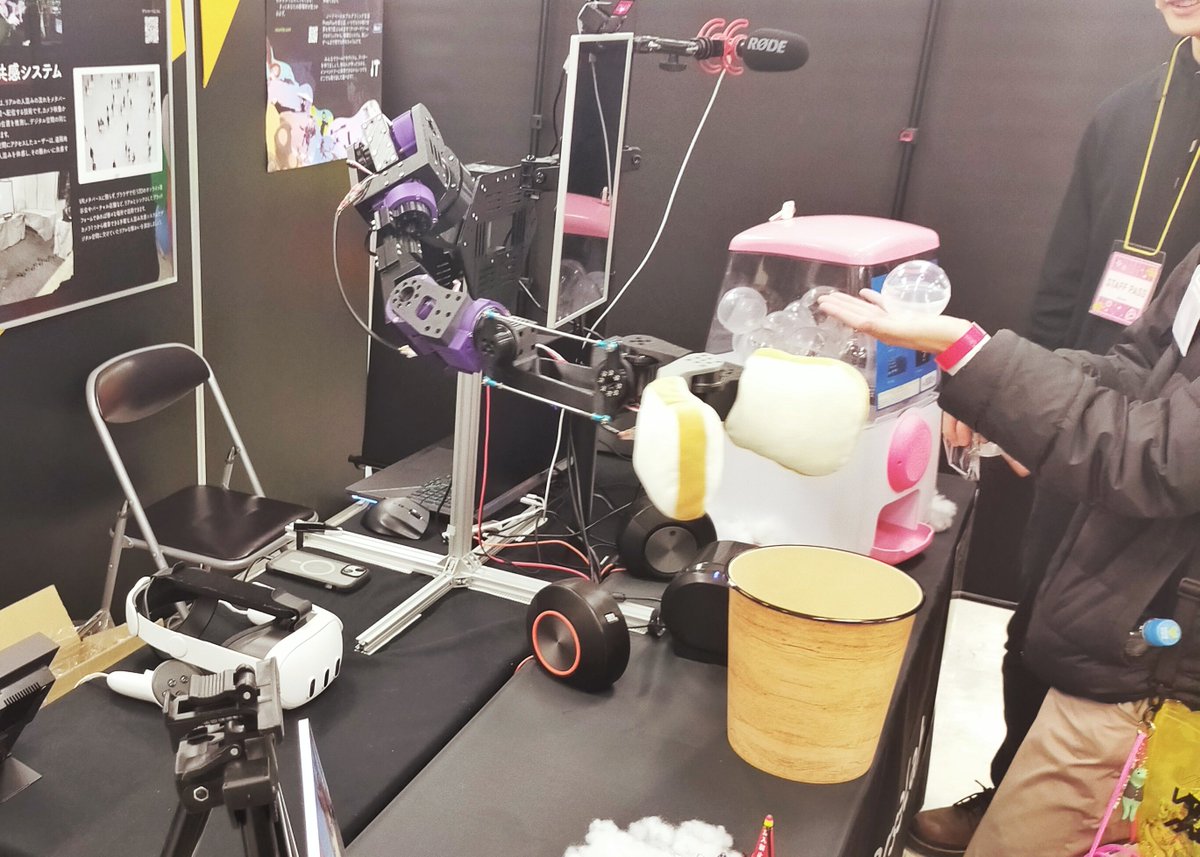 _SLAVR00_'s tweet image. きりゅさんに接客してもらった！
ロボットアーム楽しかった！(*´･ω･)(･ω･｀*)ﾈｰ