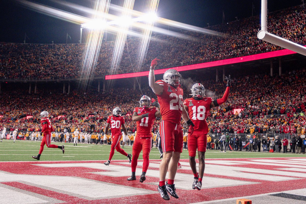 OhioStateFB's tweet photo. Saturday Night Lights. https://t.co/GgpoGt5rmy