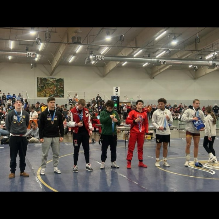 Bulldogs bringing home hardware from NCCT! Kirk Wilson got 2nd at 138, Ty Haneborg got 5th at 125, Jade Stockton got 8th at 110 and Lathen Huntsman got 8th at 165. Great job Dawgs!