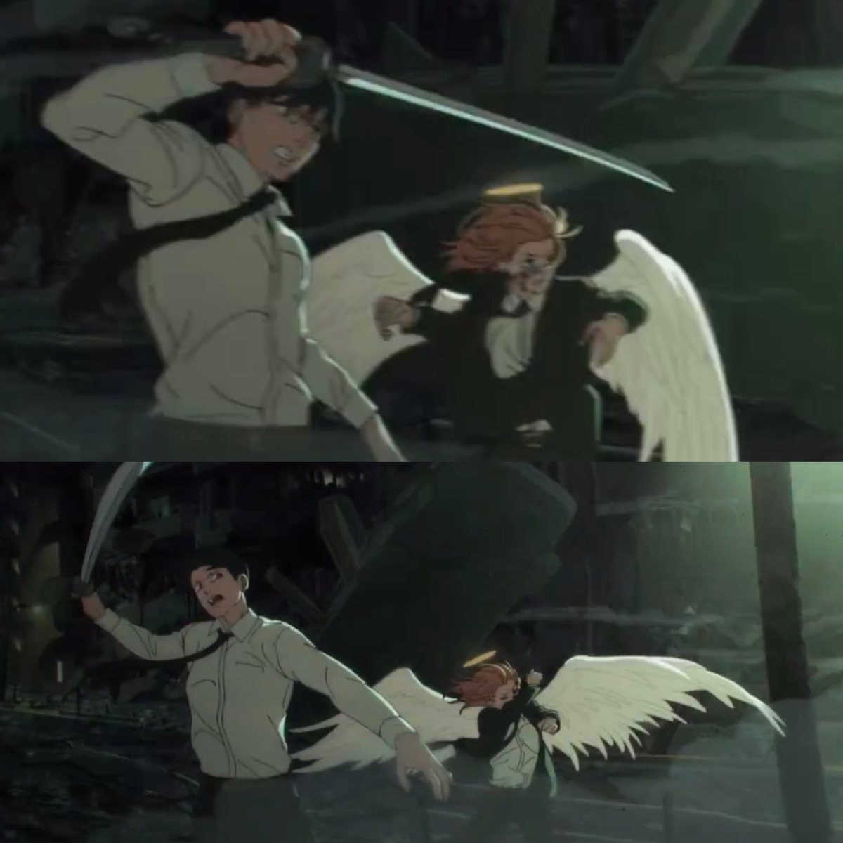 softboyaki's tweet photo. THE AKIANGEL SCENE OF ALL TIME IS NOW ANIMATED https://t.co/qpFldtsB1m