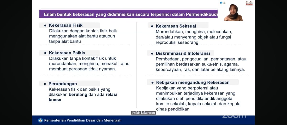 Muhammad Fathyan Afery

Ringkasan:

 Kekerasan Fisik: 
 - Kekerasan Psikologis
 - Diskriminasi &amp; Intoleransi
 - Perundungan (Bullying)
 - Kebijakan yang Memicu Kekerasan

#PelajarPenggerakMerahPutih #PelajarSehatCerdasBerkarakter #PelajarTolakJudiOnline