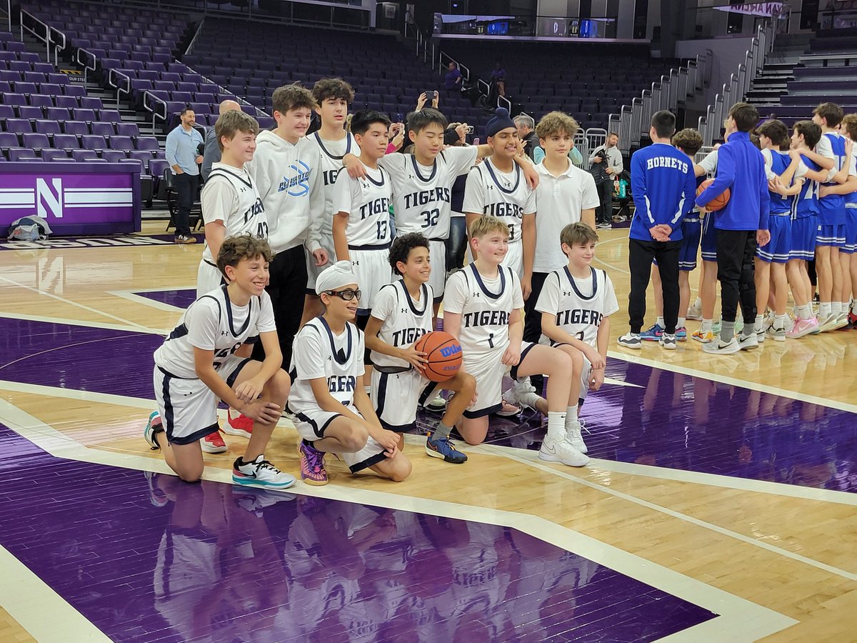 MarkDreher24's tweet photo. Great experience for our @PdaleSD boys basketball team.  Watching a fun college @NorthwesternU vs. DePaul basketball game and ending with our boys playing against @district106 on a BIG10 court.  Definitely a great day! https://t.co/fyFwznZxJg