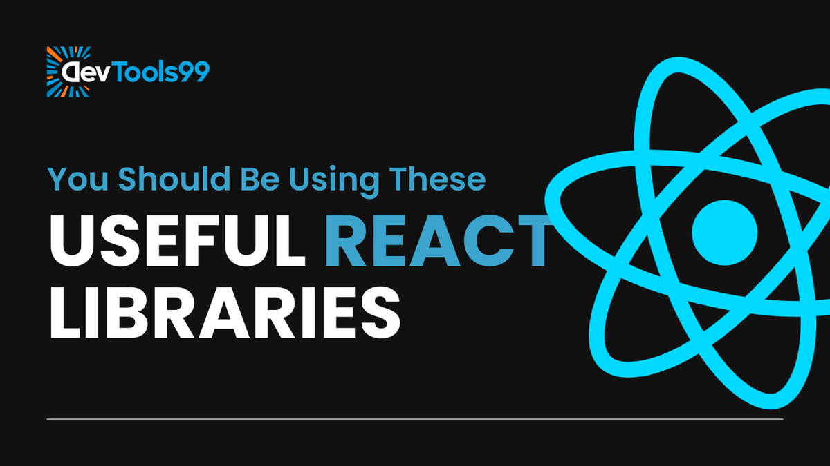 DevTools99's tweet image. Hey Developers! Looking to supercharge your React projects? Discover these must-know React libraries that will save time and boost efficiency. Elevate your frontend game today! youtu.be/xVRYo6Ry5dU
#ReactLibraries #WebDevelopment #FrontendTips #CodeSmart #LearnReact