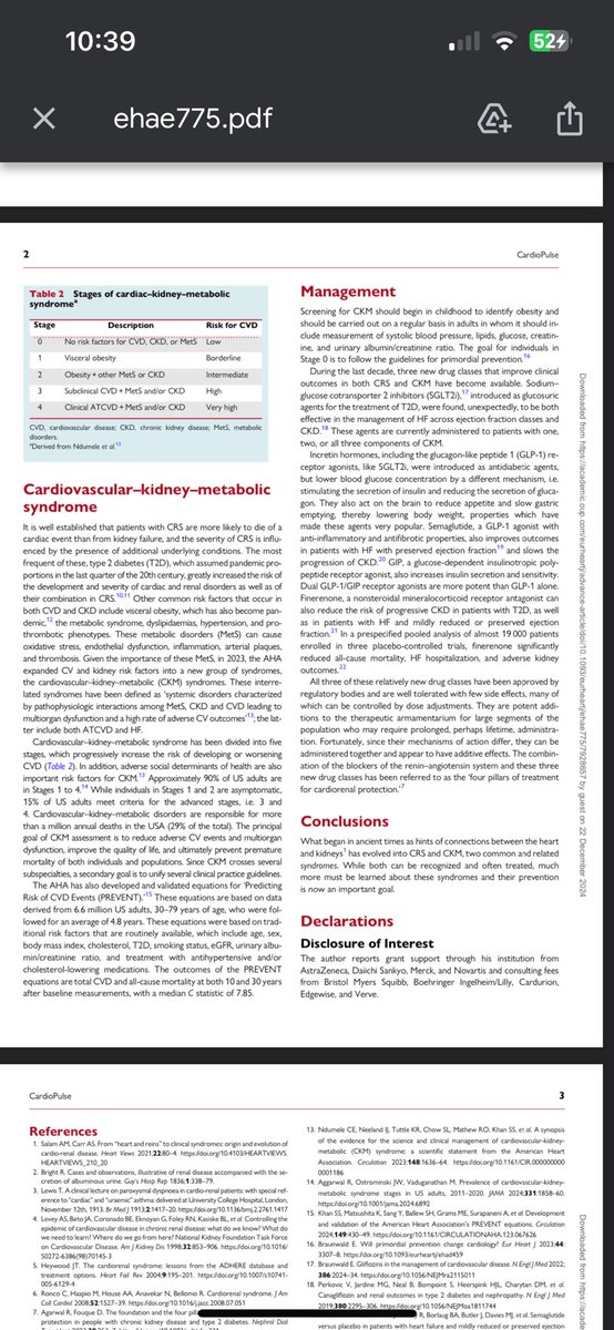 Janani Rangaswami (@rangaswj) on Twitter photo Dr.Eugene Braunwald's #EHJ editorial offering perspectives on the temporal evolution from #cardiorenal syndrome to the 2023 <a href="/American_Heart/">American Heart Association</a> Cardiovascular-Kidney-Metabolic #CKM construct 😊 <a href="/ChiadiNdumele/">Chiadi Ndumele</a> <a href="/HeartDocSadiya/">Sadiya Khan</a> Dr.Eugene Braunwald's #EHJ editorial offering perspectives on the temporal evolution from #cardiorenal syndrome to the 2023 <a href="/American_Heart/">American Heart Association</a> Cardiovascular-Kidney-Metabolic #CKM construct 😊 <a href="/ChiadiNdumele/">Chiadi Ndumele</a> <a href="/HeartDocSadiya/">Sadiya Khan</a> 