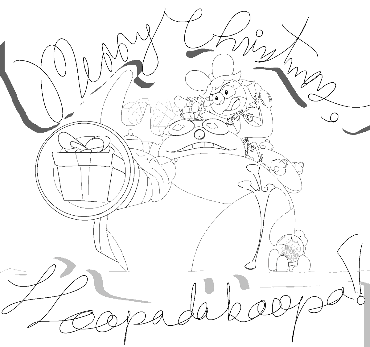 ChronicAmphibia's tweet photo. Secret Santa gift for @hoopadaboopa !! https://t.co/i3XgCgy06u