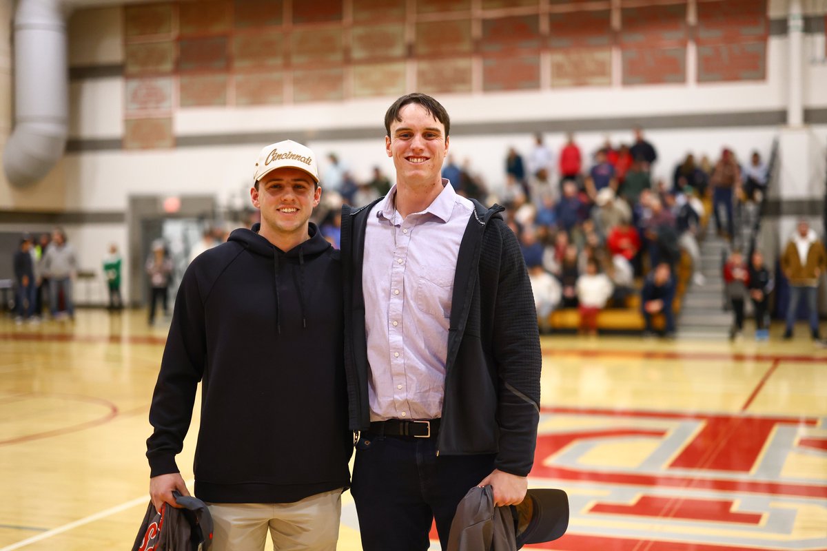 SLakeathletics's tweet photo. Stephen Quigley '18 and Nolan Hughes '20 returned home to Silver Lake last night. The MLB prospects were honored in a halftime ceremony that celebrated their many contributions to our school's rich athletic history. Now: May their big league dreams come true! https://t.co/XZz8zXsQSZ