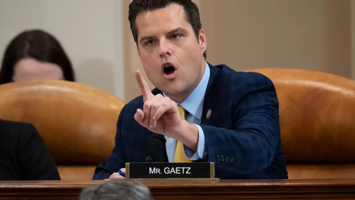 MeidasTouch's tweet photo. NEW: A source tells CBS News that the House Ethics Report on Matt Gaetz is expected to be released this Monday. https://t.co/pYjuSCWBTX