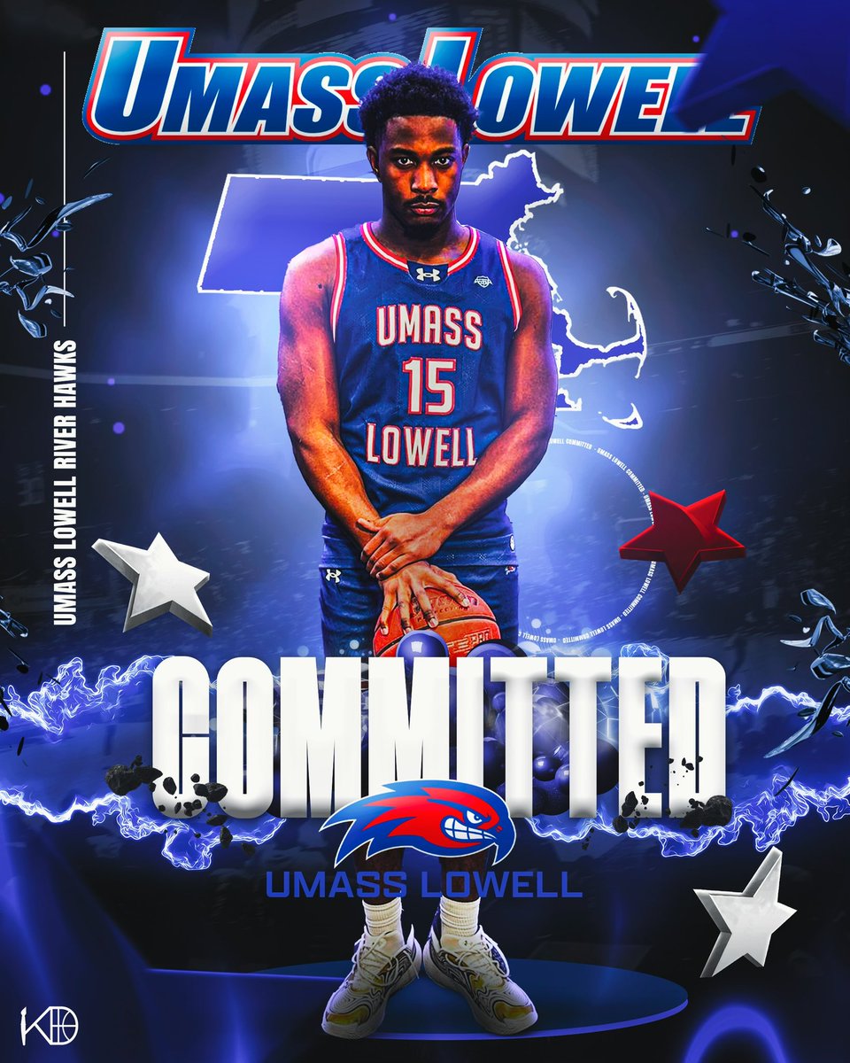 I’m proud to announce my commitment to Umass Lowell lets go river hawks 💙❤️