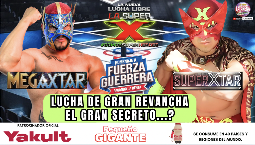 JUVENTUDGUERRE2's tweet photo. 🚨SUPER REVANCHA MEGA❌TAR VS SUPER❌TAR (EL GRAN SECRETO) !!! 😱 SON HERMANOS... https://t.co/PsrGUIVADK via @LASUPERX1 @LaArenaTV @MEGAXTARLucha @SUPERXTAR3 https://t.co/KwWaXaOo37