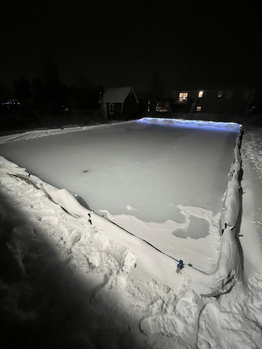 EricMoffatt's tweet photo. Hopefully the eve before the freeze at the M&M Sportsplex.
Yes that’s a maple leaf on the near side. 👇👇 submit your jokes below
#odr #odrszn #byr #backyardrink #outdoorrink #odrjourney #backyardhockey #Fredericton #NB #odrbuilder https://t.co/mSjpzbshZ7