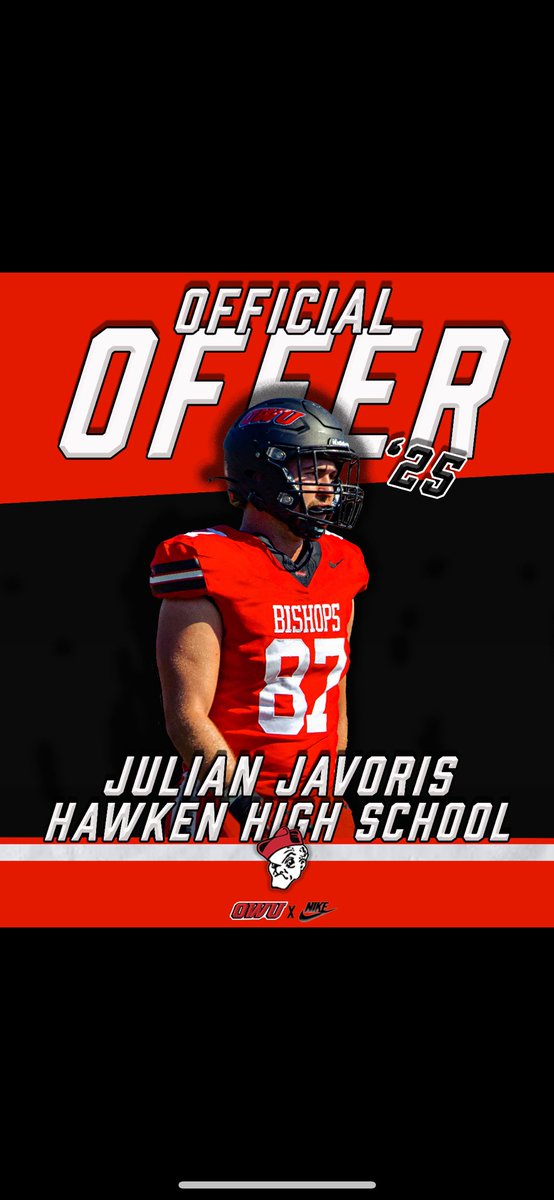 Julian Javoris (@javoris_j) on Twitter photo Happy to say I’ve received my 3rd offer from Ohio Wesleyan University! <a href="/owen_fankhauser/">Owen Fankhauser</a> <a href="/DJRSwework/">Darren Junior Recruiting Source LLC.</a> <a href="/HawkenFootball/">HawkenFootball</a> Happy to say I’ve received my 3rd offer from Ohio Wesleyan University! <a href="/owen_fankhauser/">Owen Fankhauser</a> <a href="/DJRSwework/">Darren Junior Recruiting Source LLC.</a> <a href="/HawkenFootball/">HawkenFootball</a>