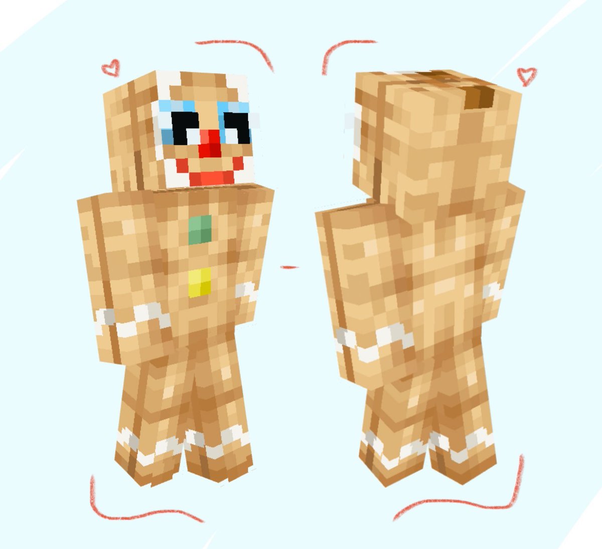 Mistycle's tweet photo. Making skins of random people / characters who don't play Minecraft pt.1
That silly cookie I've been seeing everywhere lately, I love him @fartpog https://t.co/jfyJvkxLoQ