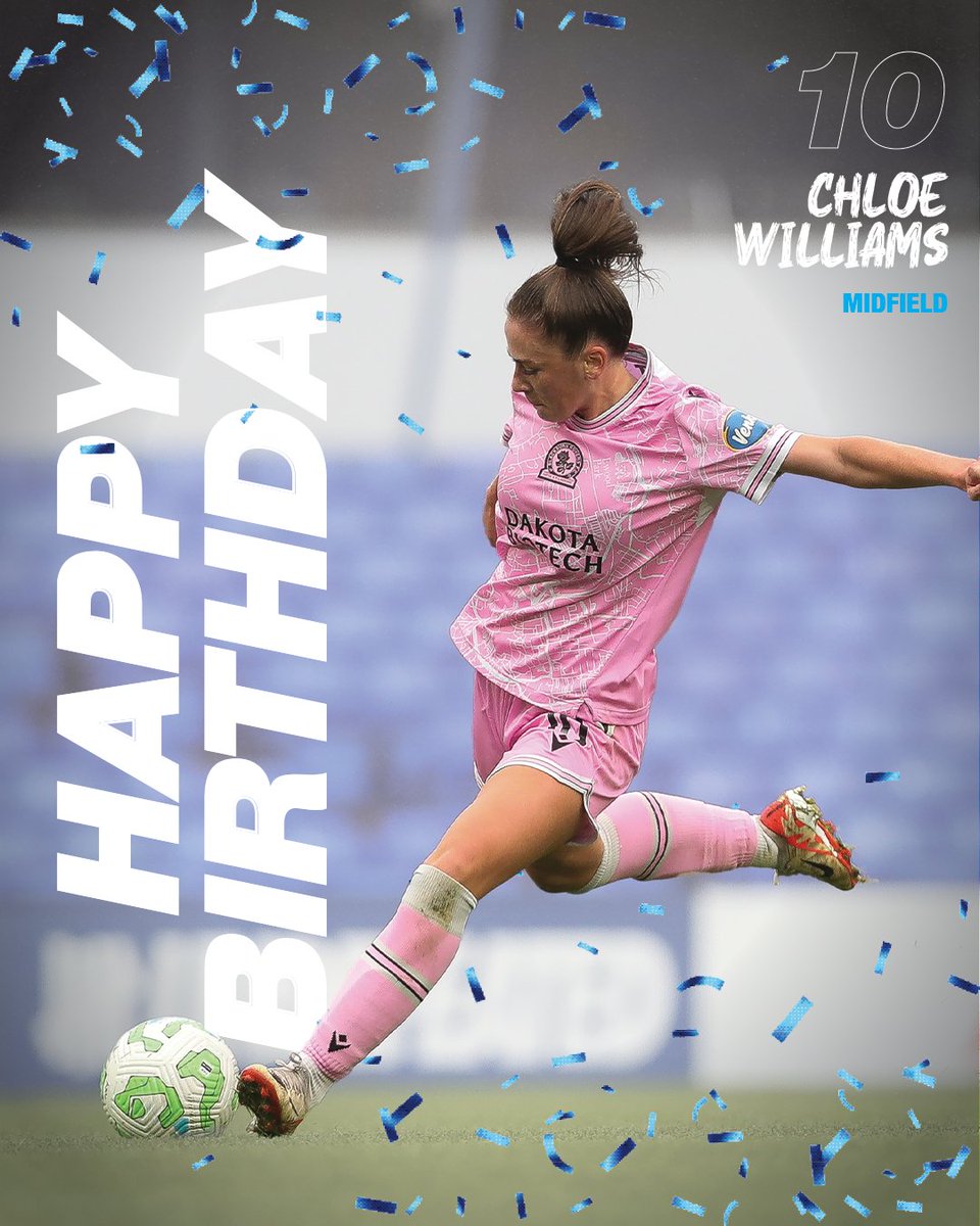 Wishing our number 🔟, Chloe Williams a very happy birthday 🥳

#Rovers 🔵⚪