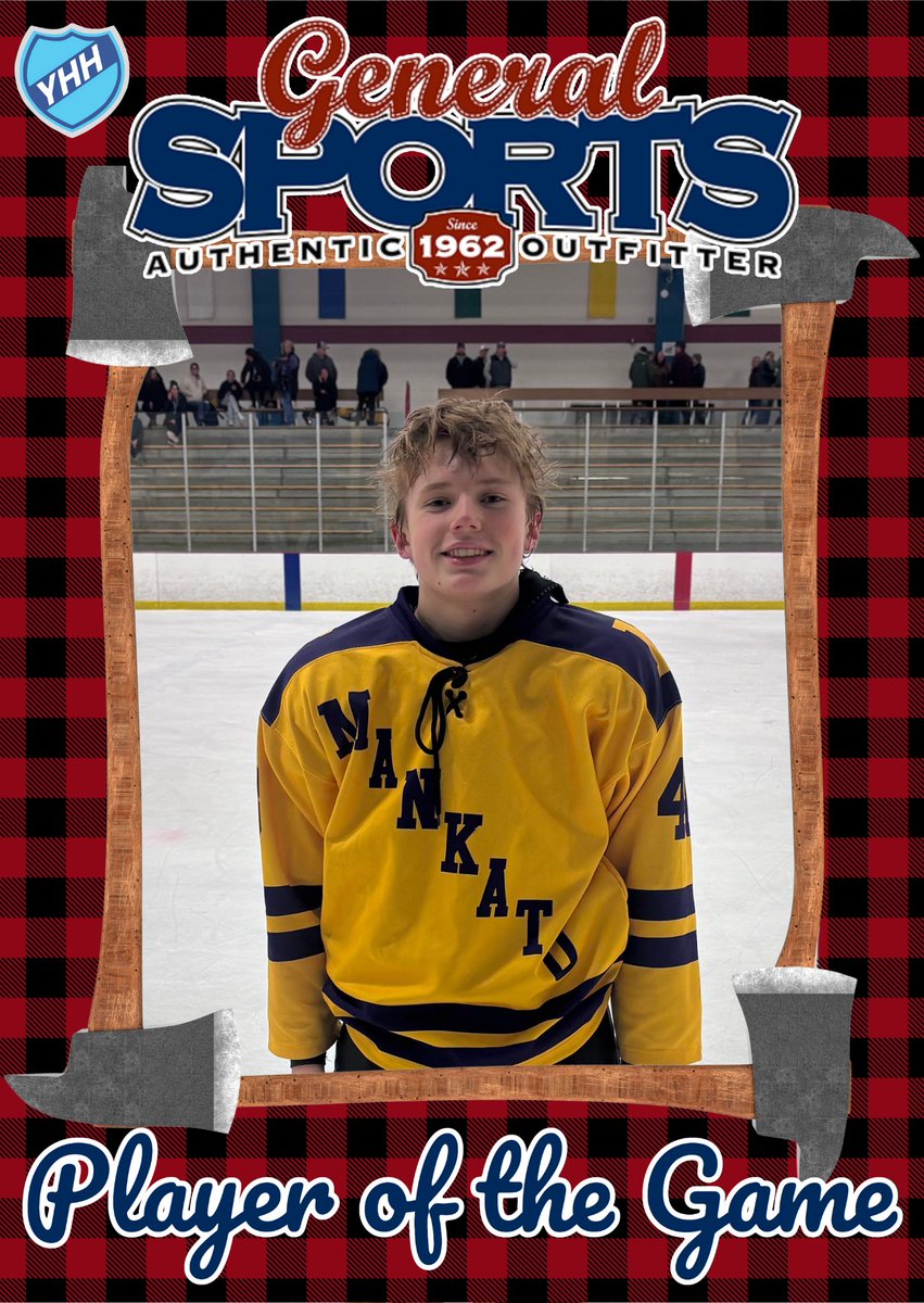LUMBERJACK CUP POTG
Bantam A Saturday 

Aidan Shelley - JEFF (TL)
Samuel King - AC (TR)
Jacob Steinhorst - BLAINE (BL)
Brecken Meyer - MANKATO (BR)

#lumberjackcup24