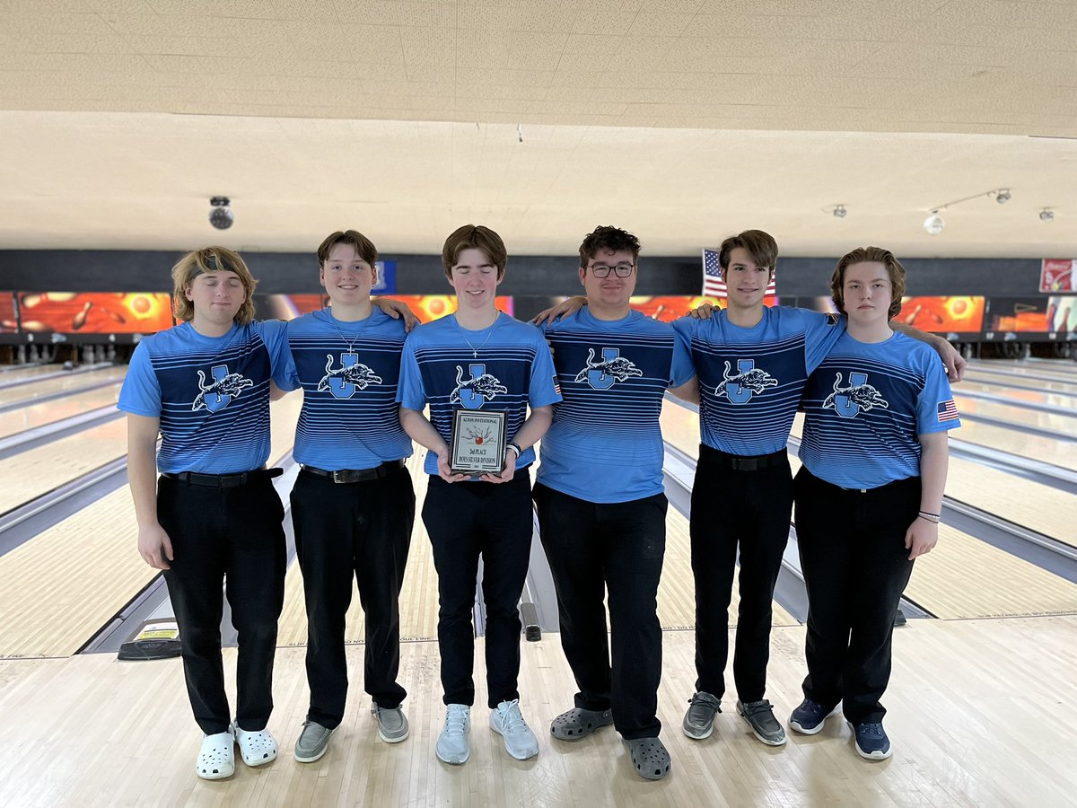 BowlingPanthers's tweet photo. Girls finished first in the silver division today! Corree Yates with a high series 1136 and high game 221.
Boys finished second in the silver division! Joey Kiel top 4 individual finish with a 1355 series high game 258.
#RollingPanthers https://t.co/FbX0dK5DYD