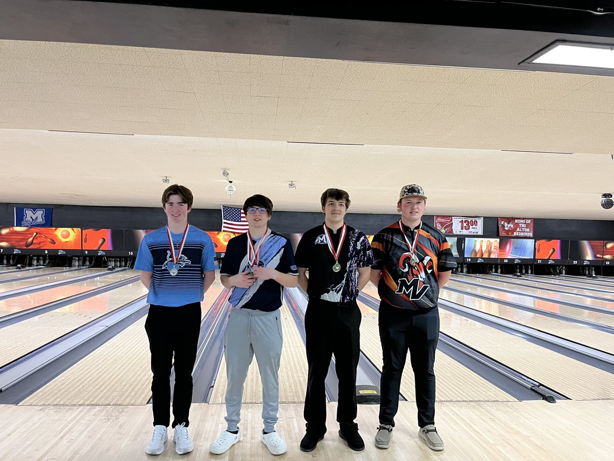 BowlingPanthers's tweet photo. Girls finished first in the silver division today! Corree Yates with a high series 1136 and high game 221.
Boys finished second in the silver division! Joey Kiel top 4 individual finish with a 1355 series high game 258.
#RollingPanthers https://t.co/FbX0dK5DYD