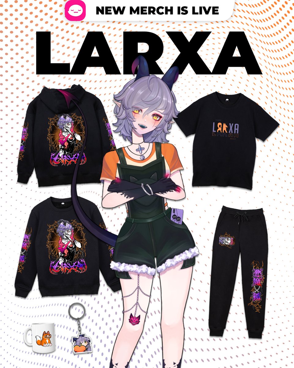 I AM ALSO THRILLED TO ANNOUNCE MY FIRST MERCH DROP!! (Black and white designs coming soon) thank you to uwu market for making this possible 🥹🧡💜