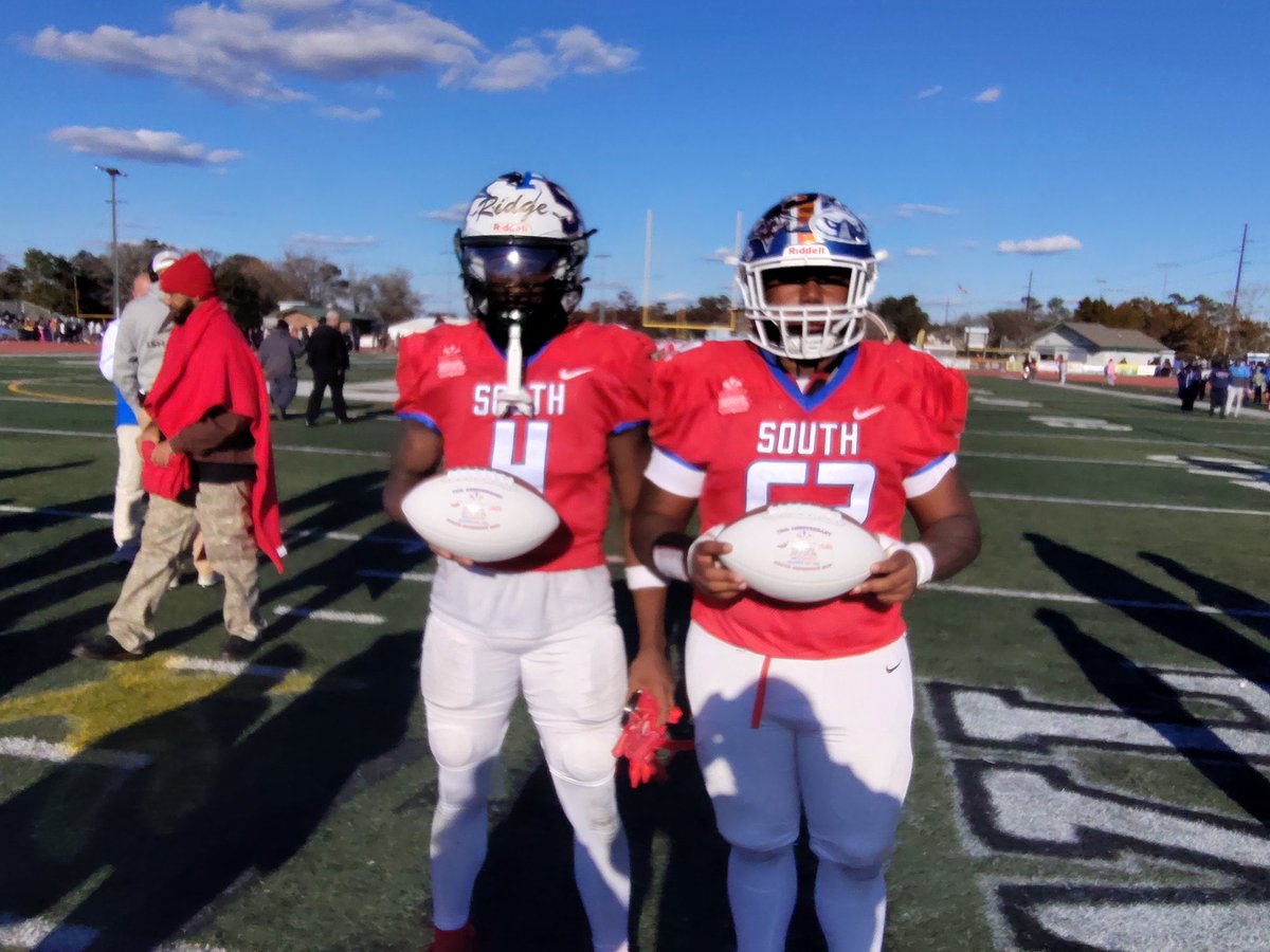 PatrickKoone's tweet photo. THE BOYS BALLED TODAY!!! 

@scollier__ 6 catches 113 YDs 2 TDs in @ShrineBowlNCSC!

@_Aarong1 6 catches 123 YDs 1 TD in @NorthSouthFB plus South Offensive MVP!  

So proud of these guys and how they represented @RBGatorFootball!! https://t.co/WFjcWlxuIr