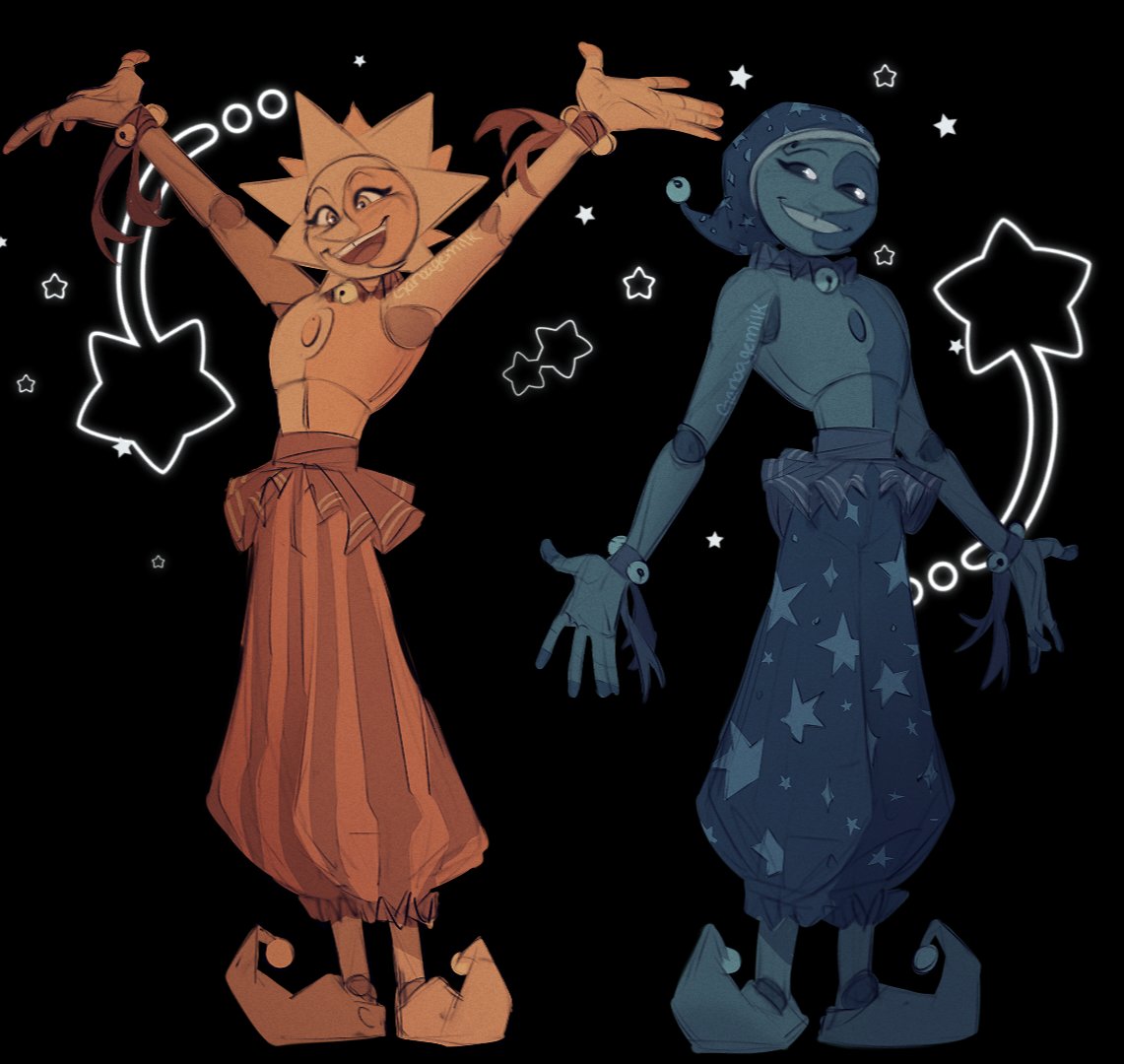 Garbagemilk1's tweet image. A friend inspired me to delve into old habits

#sunandmoon #Sundrop #moondrop #FNAF #securitybreach