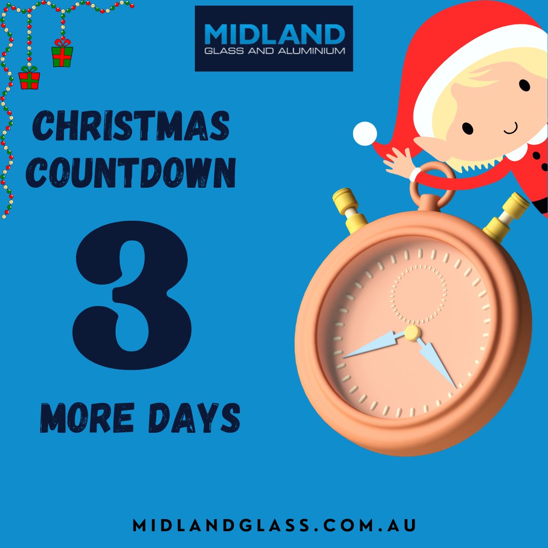 midlandglass_'s tweet image. Christmas is almost here—just 3 days left. 🎅🎄 Call Midland Glass &amp;amp; Aluminium for all your glass and aluminium needs before the holidays begin. 🪟✨
You can contact us on 08 9463 0072 for more information.

#PerthGlass #GlassPerth #CustomGlassDesigns #GlassCraftsmanship