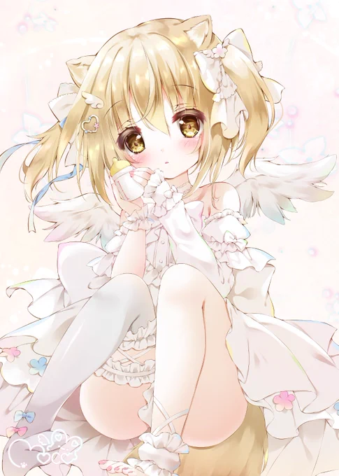 #今年の漢字が金なので金髪を貼る金髪の天使さん໒꒱· ゜ 