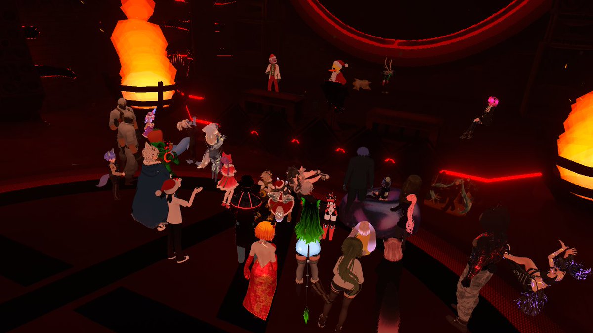 SHIELD_VRChat's tweet photo. Thank you @VRADvr for inviting us over at S.H.I.E.L.D to your Christmas party! We had a lot of fun and the lovely staff team was amazing to be around! 🐷
We hope to work more with you in the future!! 🌠
#VRC #VRChat #SHIELD #VRAD https://t.co/LVJvYz3Cw4