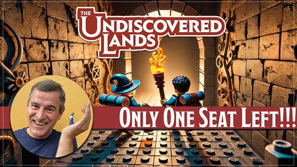 We've got one seat left for our LEGO themed DnD Camp starting December 26th! Once it's gone, we're full up. If you've got a kid in your life that would enjoy going on an adventure through a fantasy world of LEGO, this four session Zoom camp is for them! theundiscoveredlands.com/specialty/p/le…