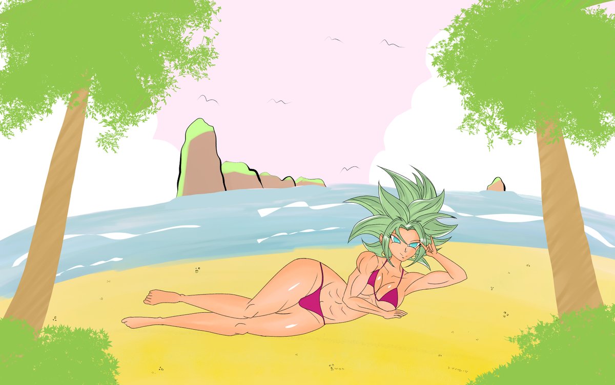 DaMexicanboy_'s tweet photo. Kefla at the beach #Kefla #DBZ #DragonBallZ #DragonBall #fusion #AnimeArt #anime #animetwt #beach #Dragonballsuper #fanart https://t.co/z1sJPHzFBT