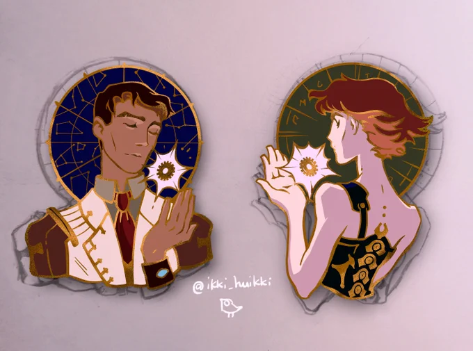 making pins cus I want to touch Viktor's metal spine irl 