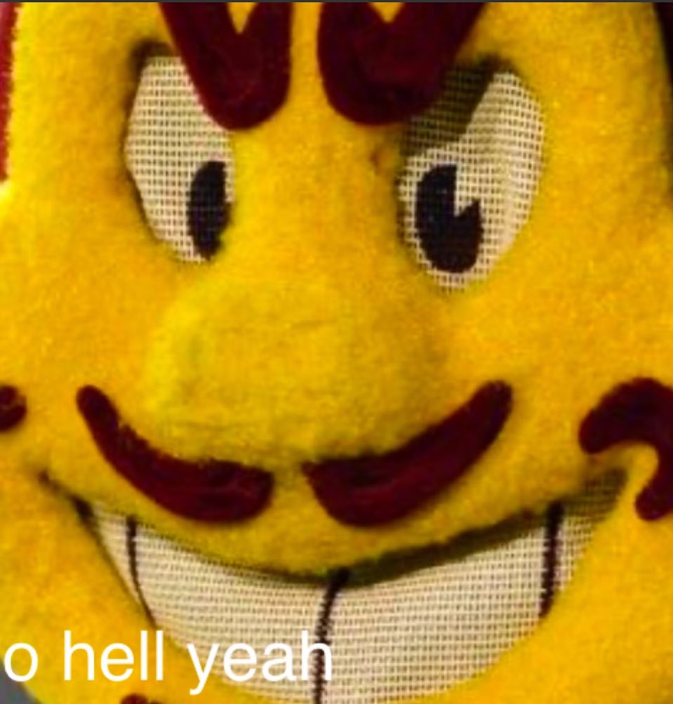 I speak for the entire Big12 when I say: lets fucking go Sun Devils 🔱