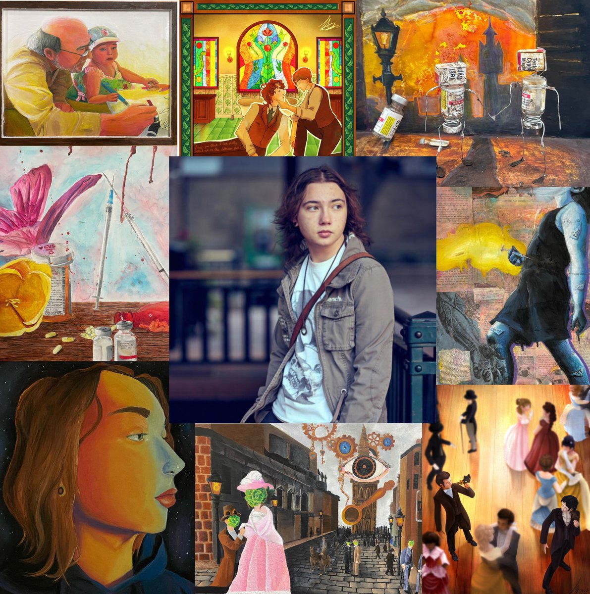 ZABASYLL's tweet photo. art vs artist 2024!!! except it’s all my AP portfolio but I’m very glad that class has made me create more #artvsartist2024 https://t.co/zp0CBLyUf1