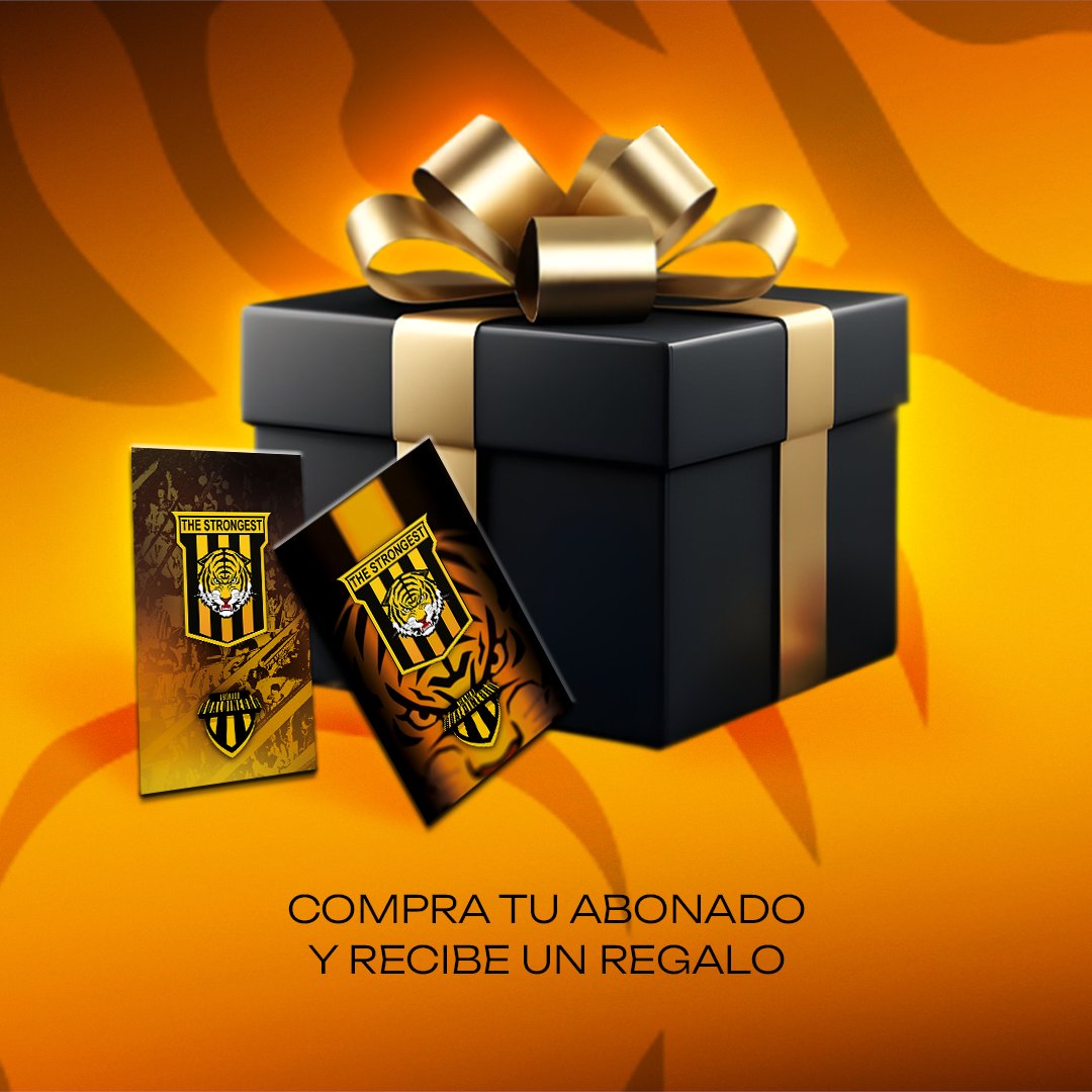 ClubStrongest's tweet image. 🟡 𝗘𝗟 𝗠𝗘𝗝𝗢𝗥 𝗥𝗘𝗙𝗨𝗘𝗥𝗭𝗢 𝗘𝗥𝗘𝗦 𝗧𝗨́ ⚫
Conviértete en 𝗔𝗯𝗼𝗻𝗮𝗱𝗼 𝗚𝘂𝗮𝗹𝗱𝗶𝗻𝗲𝗴𝗿𝗼 𝟮𝟬𝟮𝟱 🔥🐯
📆 Adquiere el tuyo a partir de mañana 22/12 
📍 Sede Colón, esq. Comercio
⏰ De 10:00 a 16:00
#HistoriaYLegado