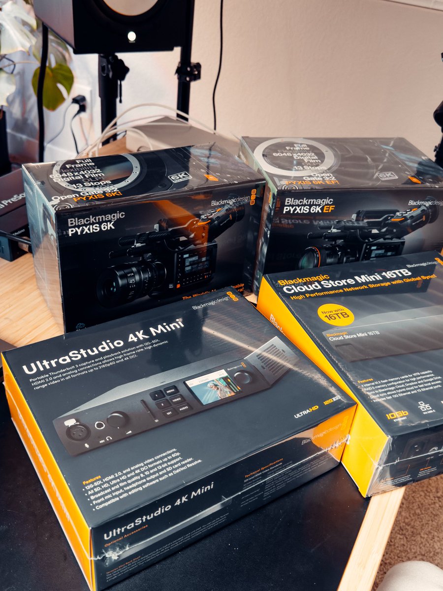 Beyond excited to use all this. Thank you <a href="/Blackmagic_News/">Blackmagic Design</a> for the early Christmas gifts. 🙏🏼