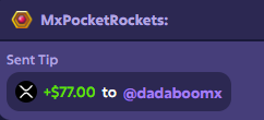 MxPocketRockets's tweet photo. Hello everyone, Tonight was just an amazing stream!!. Congrats to the lucky people that the slot call hit big!! -------------------
Hola a todos, el vivo de hoy estuvo increible. Felicidades a los que se llevaron dinero!!

#roobet #KickStreaming #kickcommunity #MxPocketRockets https://t.co/04dTmvsat5