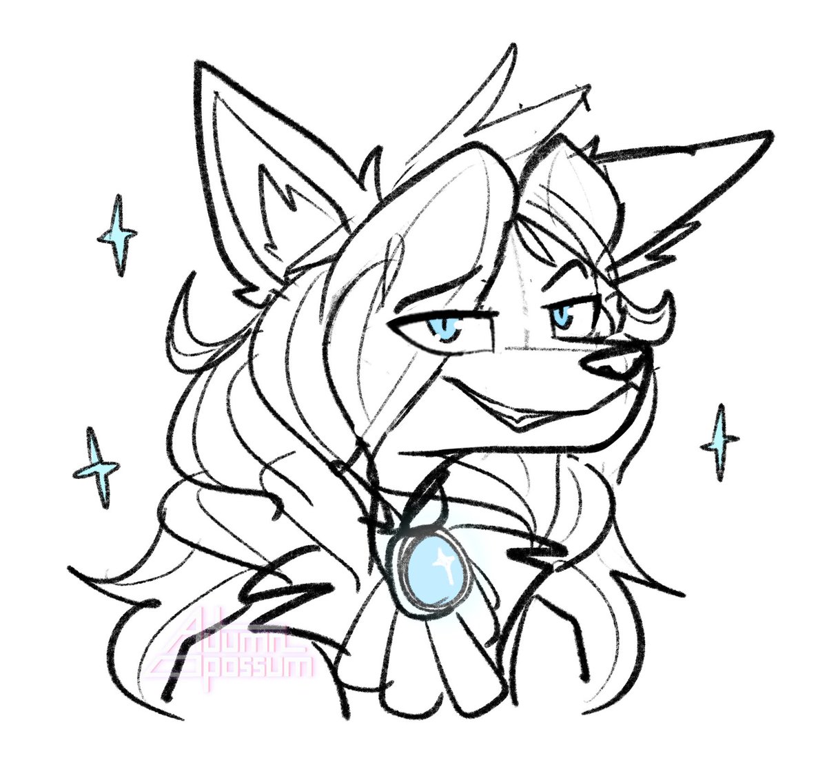 AutumnOpossum's tweet image. ✨Pretty boy Algernon doodle✨
#sketch #procreateart #furry #anthro #ocart
