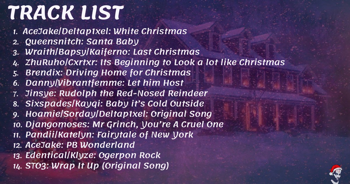 BIG ANNOUNCEMENT!!!
Join us on CHRISTMAS EVE at 3PM EST for the Very First VAMPS CHRISTMAS ALBUM! I've been organizing and planning this for weeks and the songs are so good so mark it in your calendars!