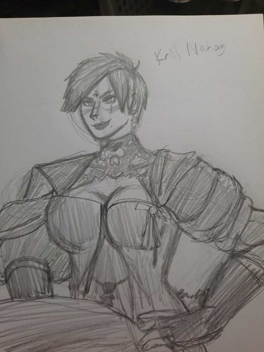 Drew myself at my art party cause no one showed up yet :D #KNartparty