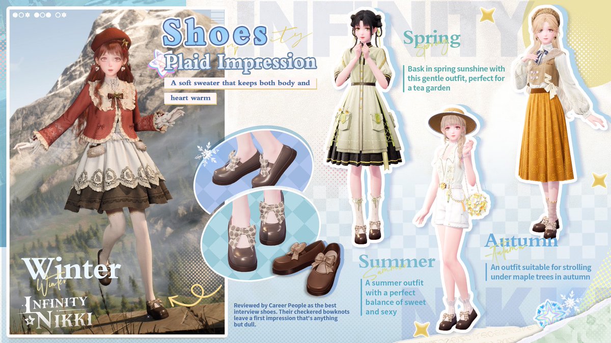 Tips for Mix and Match👗

No matter the season, traveling in a favorite outfit is always a joy!
Here's some mix-and-match inspiration for all you stylists out there❣
Stylists, feel free to share your unique mix-and-match ideas in the comments~

——
The Coziest Open-World Game