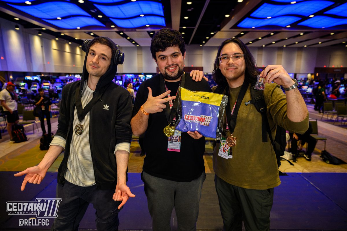 CEOGaming's tweet photo. Congratulations to our #CEOtaku 2024 Melty Blood Actress Again Current Code Top 8!

🥇 @ScrawtV 
🥈 @prof_GALE01 
🥉 RedEyeOrb
4th @GearDragonZ 
5th In.Syght / @Ceehill561 
7th @Zebstrika4 / Inf20

📸 @RellFGC https://t.co/Pt0bQ90ffk