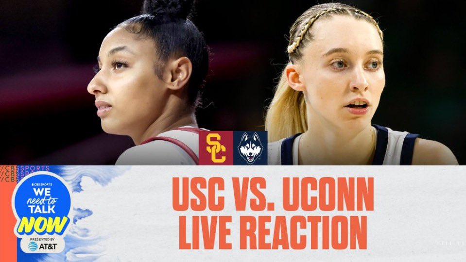 WHAT A GAME BETWEEN UCONN AND USC😮‍💨

ICYMI: link to our live reaction show HERE⬇️

youtube.com/live/krXeX1zER…