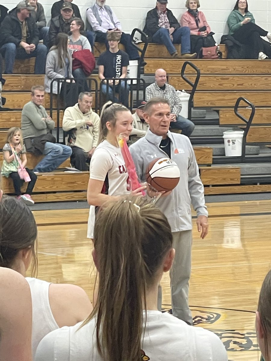 Great team win today against Flandreau! 😊Congratulations to Jenna Miller on being awarded the MVP for today’s game at the Entringer Classic. 🏀