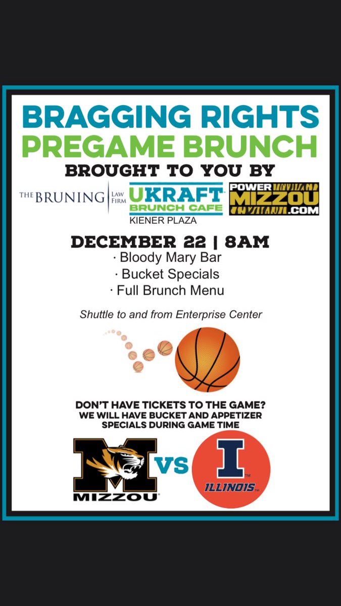 Power Mizzou (@powermizzoucom) on Twitter photo #Mizzou fans do your Braggin Rights pregame <a href="/ukrafteats/">@ukrafteats</a> and meet <a href="/KevinLamarCole1/">Kevin Lamar Coleman Jr</a> and <a href="/JackLange55/">Jack Lange</a> Full brunch menu, drink specials and shuttles to the game #Mizzou fans do your Braggin Rights pregame <a href="/ukrafteats/">@ukrafteats</a> and meet <a href="/KevinLamarCole1/">Kevin Lamar Coleman Jr</a> and <a href="/JackLange55/">Jack Lange</a> Full brunch menu, drink specials and shuttles to the game