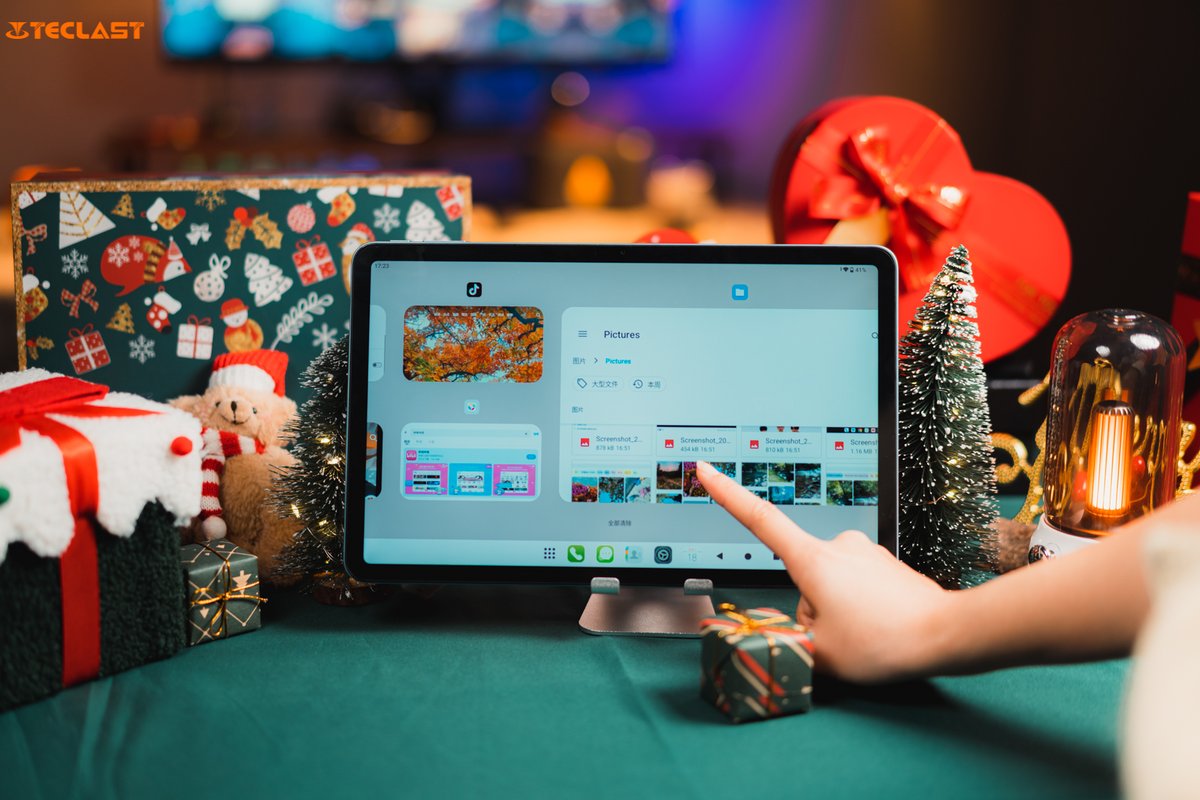 TeclastOfficial's tweet photo. 🎄Joy to the World with T60 Plus's MediaTek Octa-Core CPU – make this Christmas the best one yet with seamless multitasking! 🎶🎁
get it:
Aliexpress: https://t.co/Iu4696U9uO
Amazon: https://t.co/ZywEOVQ8OR
#T60PlusChristmasCheer #TechGiftGiver #T60Plus #Teclast #Tablet #tech #techlife #christmas