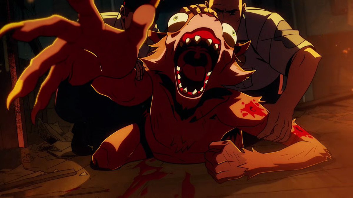 SuperSonOfKalEl's tweet photo. Crazy how Weasel’s backstory was even sadder than I thought it was gonna be 😭 Free him! He entertained the kids, he was so protective and sad over them, and he tried to save the girl until he literally couldn’t move! He is the goodest boy! #CreatureCommandos #FreeWeasel https://t.co/fq1Nd9dp89