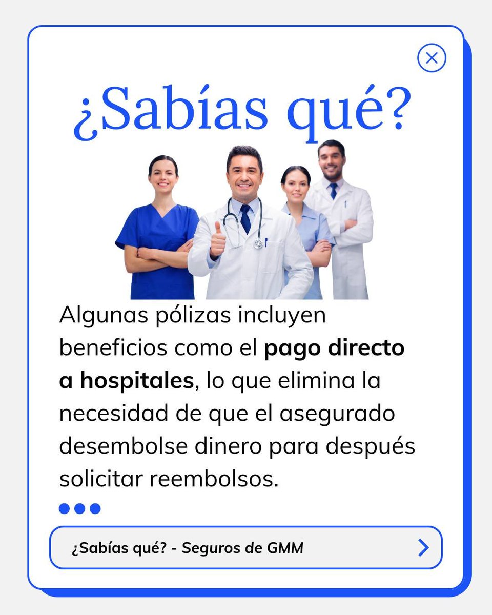 danideseguros's tweet photo. Descubre más sobre el mundo de los seguros con este “¿Sabías qué?” sobre los seguros de gastos médicos mayores. 🏥 🔒 https://t.co/GnQz7q9rEN