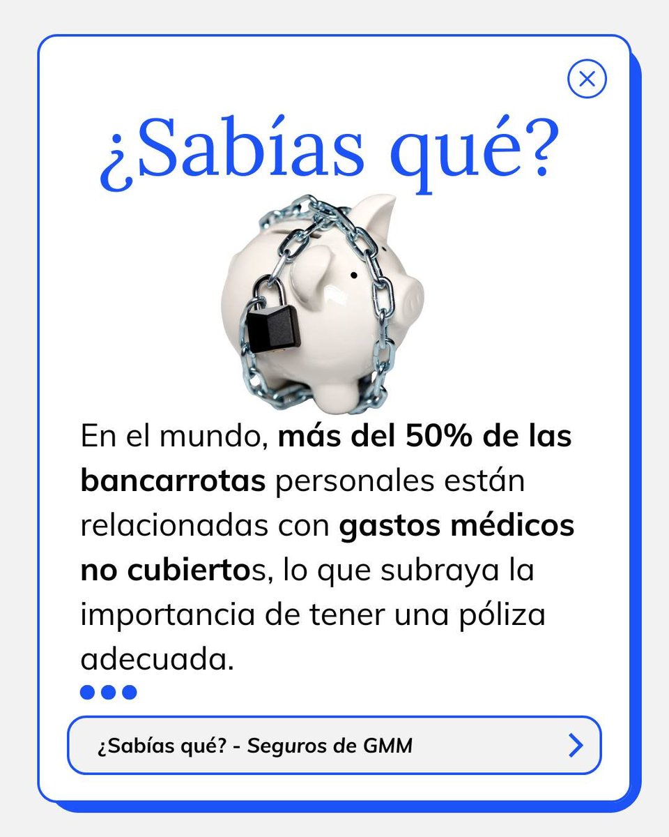 danideseguros's tweet photo. Descubre más sobre el mundo de los seguros con este “¿Sabías qué?” sobre los seguros de gastos médicos mayores. 🏥 🔒 https://t.co/GnQz7q9rEN