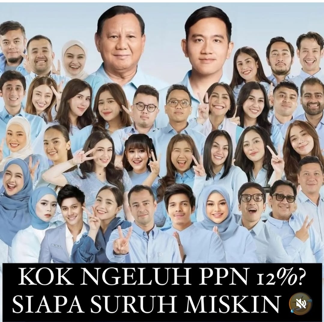 Infuencer dan para-para pendukung PPN 12%