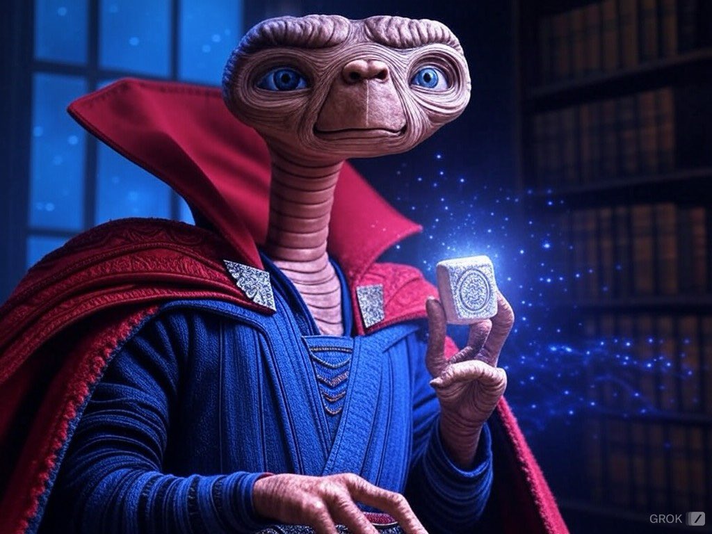 Aritz16's tweet photo. E.T y Dr. strange https://t.co/xzrbsfQYkz