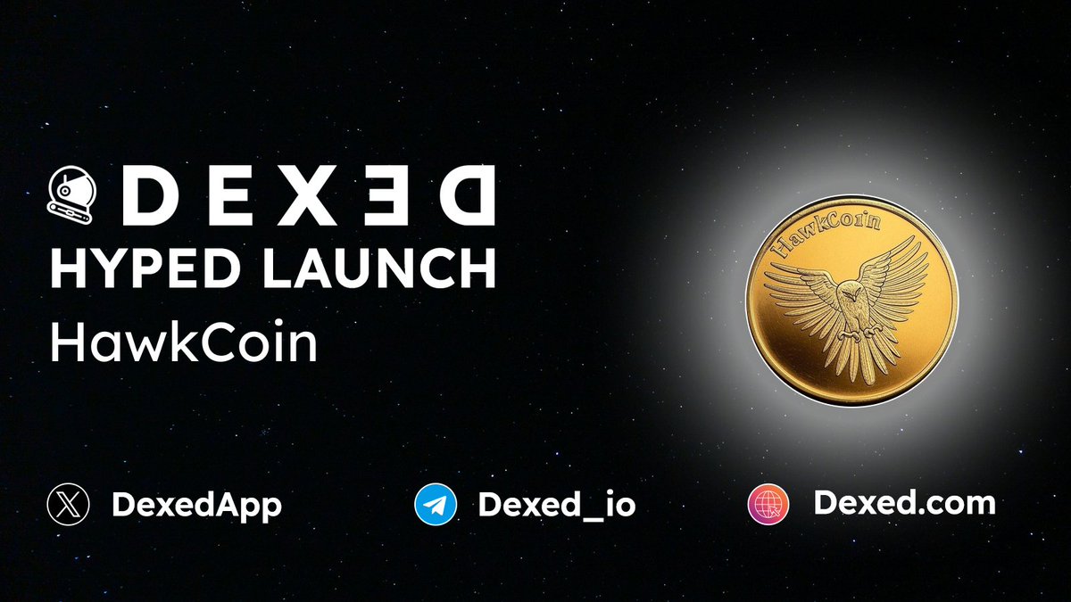 dexed_eth's tweet photo. 🔥#ETH HYPED LAUNCH
HawkCoin $HAWKCOIN - https://t.co/DapqyFGRzg #HAWKCOIN
📄 CA : 0x3c0b34a4f3951Db2C5026E774a33aBd24872fF3C
📈 Chart : https://t.co/GMPfV2NLV6
╰┈➤ Trade with @DexedApp Powered by $DEXED token https://t.co/7bsSMpuH29